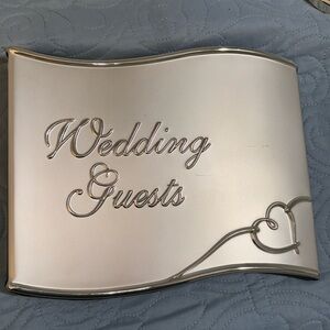 Wedding Guest Book Parchment Cupids Cream And Heart Lace Cross Pen